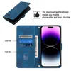 Hülle für iPhone 15 Pro Prägung Flip Leder Brieftasche Produktbild-Vorschau 5