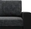 Sofa 3-Sitzer  mit Schlaffunktion LUNA, Schwarz + Schwarz Produktbild-Vorschau 2