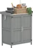 Outsunny Armoire de jardin en bois abri de jardin avec 2 Voir les images du produit 1