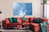 MuchoWow® Poster Acrylfarbe - Blau - Design 120x80 cm - Produktbild-Vorschau 2