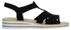 Rieker Sandalen Plat  Sandalen Plat - Zwart - Maat 37 Voir les images du produit 9