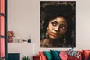 MuchoWow® Poster Frau - Abstrakt - Zeitung 120x180 cm - Produktbild-Vorschau 3