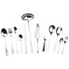 A collection of stainless steel cutlery arranged on a white background. Podgląd zdjęcia produktu