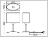 Design Tischleuchte Lampe "Blacky" mit schwarzem Produktbild-Vorschau 2