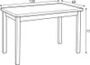 Halmar Tisch schwarz braun Möbelplatte 68cm x 120cm x 77cm Produktbild-Vorschau 14
