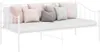 vidaXL Schlafsofa Bettgestell Weiß Metall 90x200 cm Produktbild-Vorschau 2