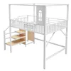 Letto a castello 140x200 cm con appendiabiti, letto a Anteprima dell’immagine prodotto 7