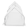 A white mini greenhouse on a white background. Produktbild-Vorschau