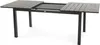 A table with a slatted top and metal legs, shown from a front-side angle against a white background. Náhled obrázku produktu