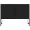 vidaXL Waschbeckenunterschrank Schwarz 80x33x60 cm Produktbild-Vorschau 4