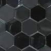 Mosaikfliesen Hexagon Glas Naturstein Iznik Schwarz 3D Produktbild-Vorschau 2