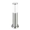 A silver and white bollard light on a white background. Náhľad obrázku produktu