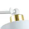 Close-up of a white and gold adjustable wall lamp fixture. Náhled obrázku produktu
