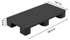 SucceBuy : lot de 2 palettes en plastique 1000 x 500 x 136 Voir les images du produit 8