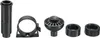A collection of black plastic accessories for a water pump or filter. Podgląd zdjęcia produktu