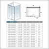U-Form Duschkabine 120x195cm Schiebetür mit 90x90x195cm Produktbild-Vorschau 4