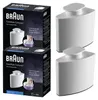 Two boxes of Braun anti-limescale filters and two individual filters are shown. Produktbild-Vorschau