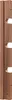A close-up view of a wooden drying rack with three cutouts. Anteprima dell’immagine prodotto