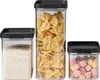 Omnia Vorratsdosen-Set 3-teilig 700, 1100, 2000 ml - black Produktbild-Vorschau 1