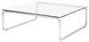 home24 Couchtisch - Glas / Metall - Chrom Produktbild-Vorschau 1