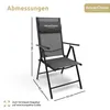deluxe4home® Gartenstuhl 4er Set Klappbar 7-stufig Produktbild-Vorschau 7