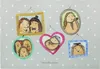 Mr. & Mrs. Panda Schneidebrett Igel Familie - Grau Pastell Produktbild-Vorschau 1