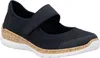 Rieker  Damenschuhe Ballerina Schwarz Freizeit Productafbeelding-voorbeeld 12