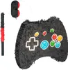 Set Pinata Relaxdays, 3 pezzi, con manico, da appendere, Anteprima dell’immagine prodotto 1