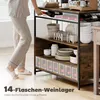 HOMCOM Küchenregal, Standregal mit 5 S-Haken, 2 Ablagen, Produktbild-Vorschau 5