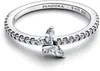 Pandora Ring Glitzernder Schmetterling Blau Silber Produktbild-Vorschau 2