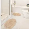 Badematten Set - 2-Teilig - 40x60 cm - Beige - Oval - Produktbild-Vorschau 4