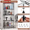 COSTWAY Wielopoziomowy metalowy regał do przechowywania, Podgląd zdjęcia produktu 7