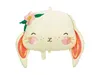 Folienballon Hase 65cm beige orange Produktbild-Vorschau 5