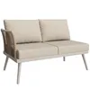 Siebenpersonen L-förmiges Gartensofa-Set geflochtenen Produktbild-Vorschau 18