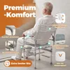 Faltbarer Duschstuhl bis 200 kg belastbar  – Produktbild-Vorschau 4