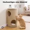 Cama para gatos "Fudajo Forest" en color beige, con altura Vista previa de la imagen del producto 5