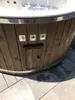 Badefass 200cm mit 30 KW Holzofen Hottube mit Abdeckung und Produktbild-Vorschau 10