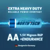 AA Batterien – 240 Stück North Tech Extra Heavy Duty Produktbild-Vorschau 2