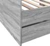 vidaXL Denná posteľ so zásuvkami bez matraca Grey Sonoma Náhľad obrázku produktu 7