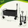 Bollerwagen Transportwagen Gartenwagen Handwagen Klappbar Produktbild-Vorschau 12