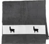 Huuraa Handtuch Lama Silhouette 50x100cm Graphite Baumwolle Produktbild-Vorschau 1