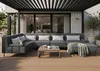 Garten-Ecksofa Borneo XL Dunkelgrau Links – Wetterfestes Produktbild-Vorschau 2