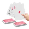 Relaxdays Carte da gioco Jumbo, 2 mazzi da 54 carte Anteprima dell’immagine prodotto 1