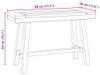 vidaXL Banc 80 cm bois massif teck Voir les images du produit 6