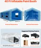 Cabina di verniciatura gonfiabile VEVOR 12x5x4 m, tenda per Anteprima dell’immagine prodotto 2
