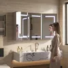 Armoire de salle de bain INONEFT avec miroir LED, éclairage Voir les images du produit 3