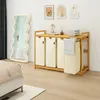 AdelDream Wäschekorb mit Bambusrahmen 200L 4 Fächer Produktbild-Vorschau 10