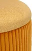 Bolzano Zestaw Puf z Schowkiem Musztardowy 2 szt Ø38x38cm Podgląd zdjęcia produktu 4