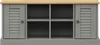 vidaXL Lavice na boty VIGO Grey 106x35x45 cm z masivního Náhled obrázku produktu 4