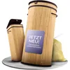 Tropi® Bambus Müllsackständer für Gelbe Säcke – 80L Gelber Produktbild-Vorschau 1